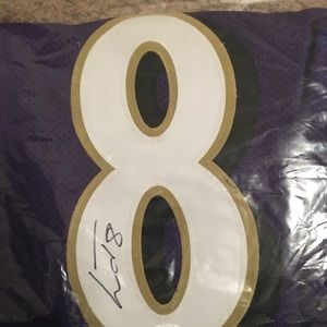 Signed lamar jackson jersey with COA